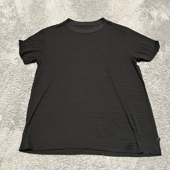 Lululemon Athletica Tops - lululemon athletica Black Short Sleeve Ribbed Tee